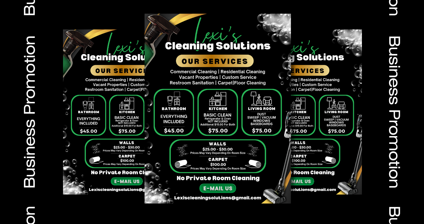 Flyer, Menu & PriceList Design & Prints