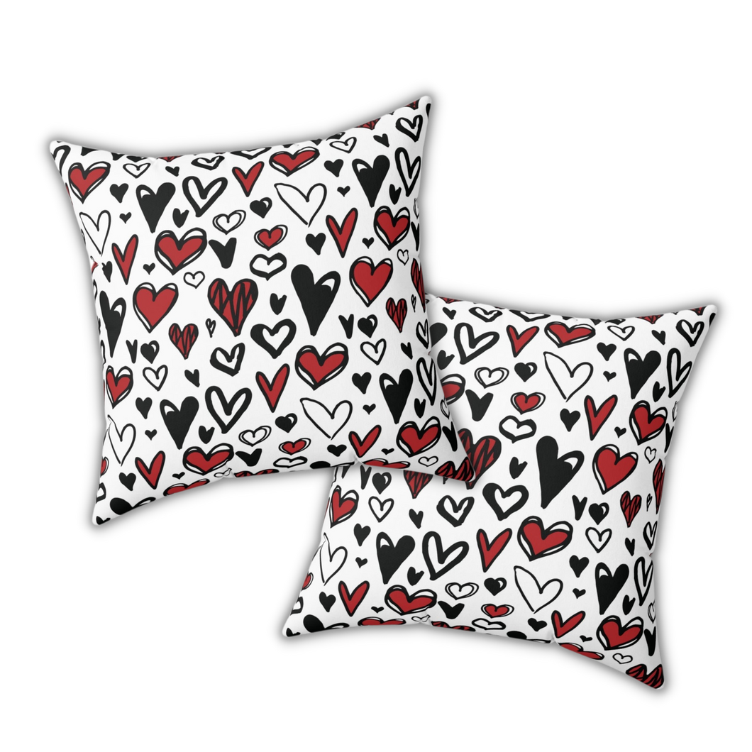 Heart Printed Pillow