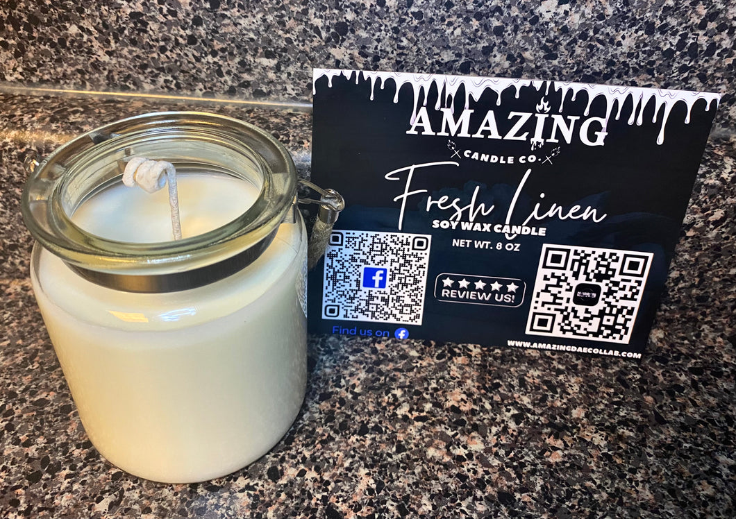 Fresh Linen Soy Wax Candle