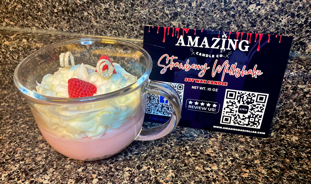 Strawberry Milkshake Soy Wax Candle