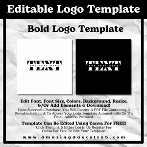 Editable Logo Templates