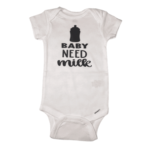 Baby Need Milk Onesie