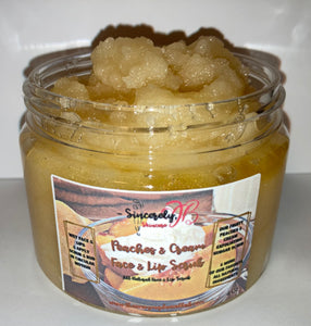 Peaches & Cream Exfoliating Lip & Face Sugar Scrub